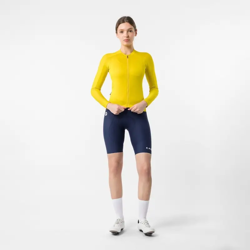 Strada Langarm Trikot Espresso 2 Damen Mango Mojito Größe XXS #4