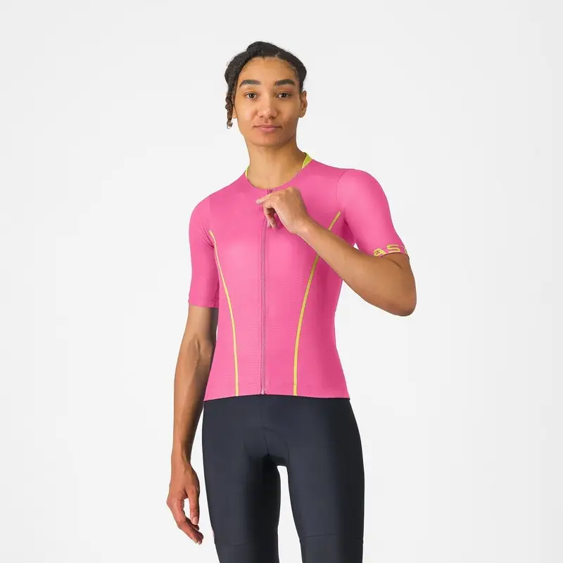Strada Kurzarm Trikot Anima Flow Damen Rosa Giro/Mango Mojito Größe XS - image