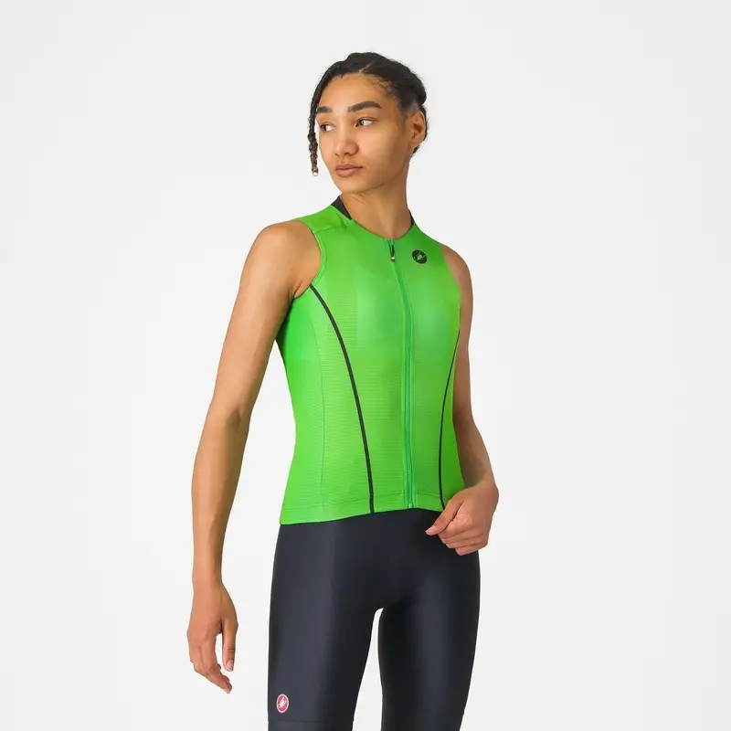 Strada Anima Flow Women's Tank Top Kelly Green/Black Size S - image