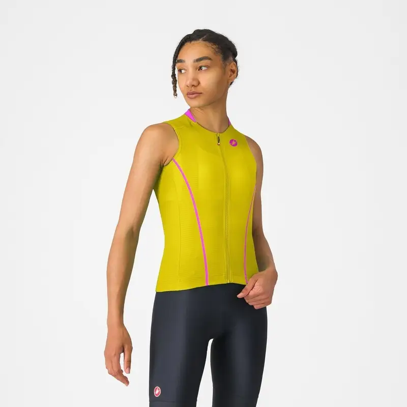 Canotta Strada Anima Flow Donna Mango Mojito/Violet Pink Größe M - image