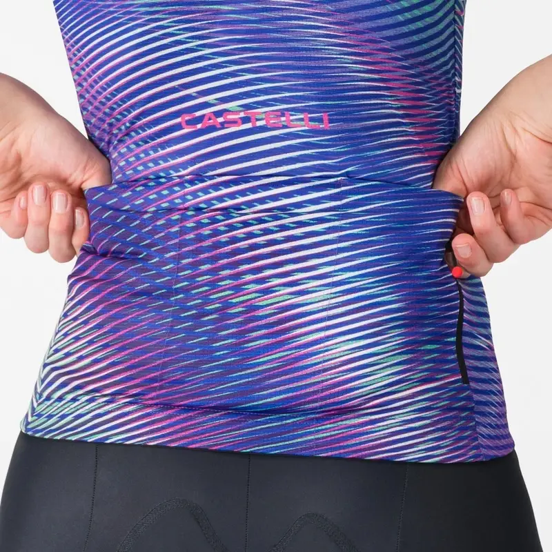 Straßen-Trikot Kurzarm-Jersey Cosmic Vortex Damen Multicolor Ultraviolet Rose Größe XS #3