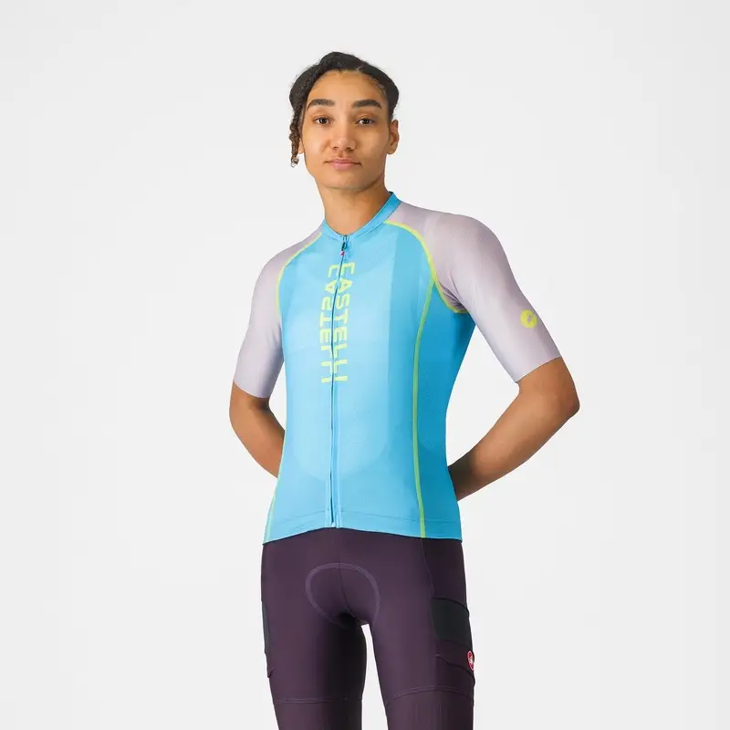 Jersey de Carretera de Manga Corta Unlimited 2 Mujer Neon Cobalt/Purple Mist-Light Talla M - image