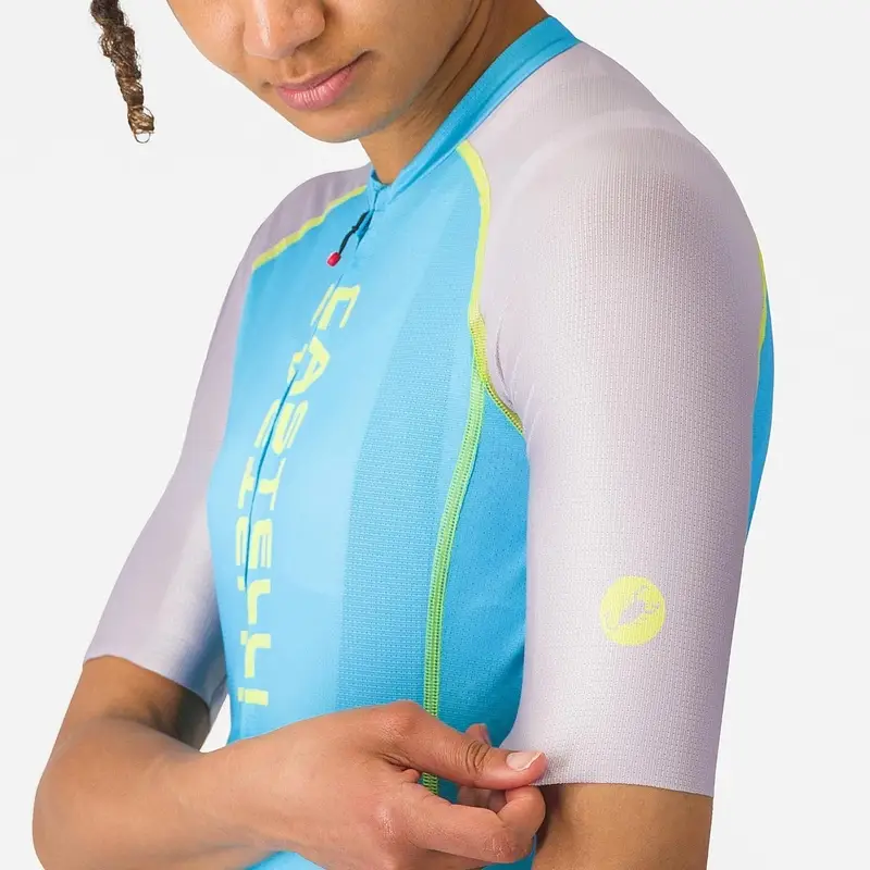 Road Short Sleeve Jersey Unlimited 2 Women Neon Cobalt/Purple Mist-Light Size XS #2