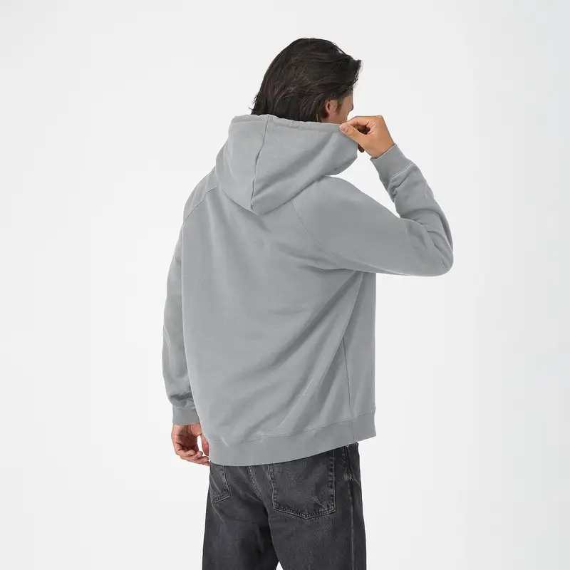 Sudadera con Capucha Logo Mezcla Gris Talla L #1