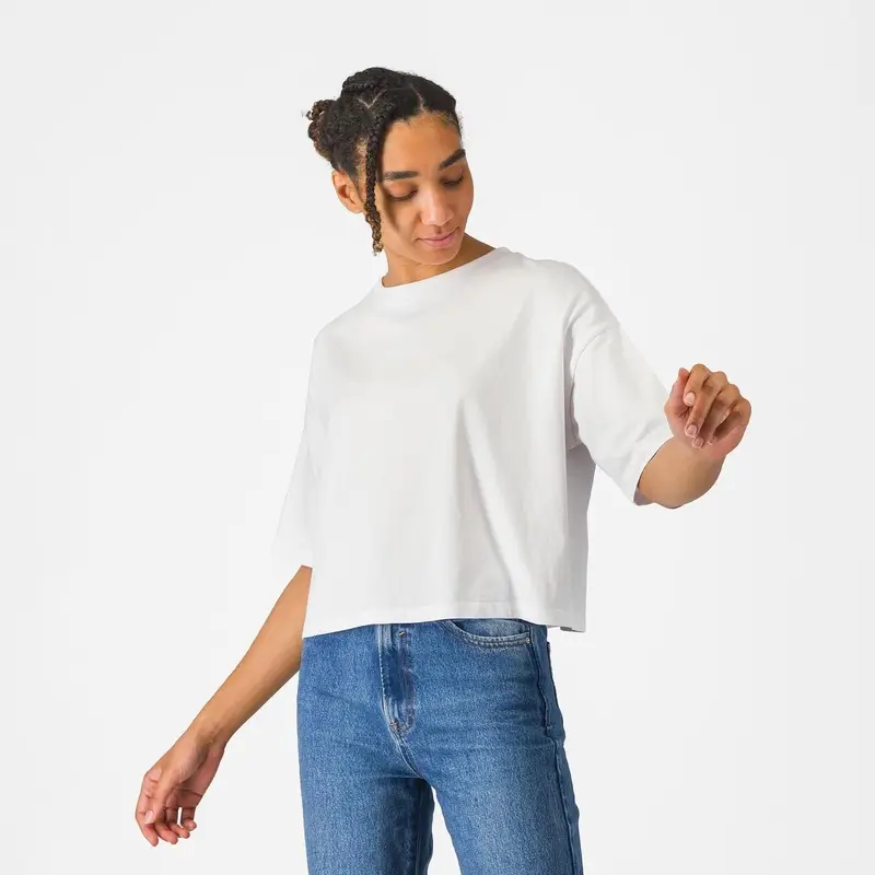 T-Shirt Logo Damen Weiß Größe XS - image