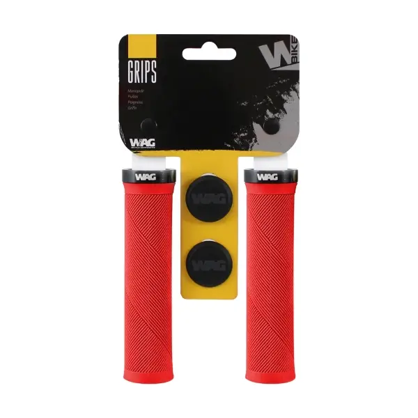 Coppia Manopole Loop Lock Ring 130mm Rosso #1