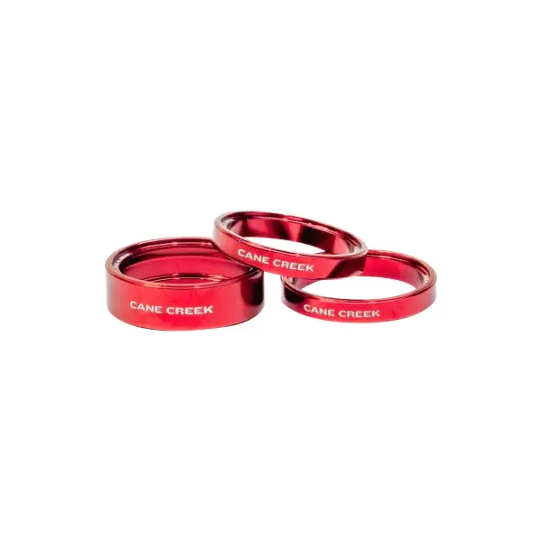 Kit Spessori Serie Sterzo Interlok Rosso 5/10mm - image