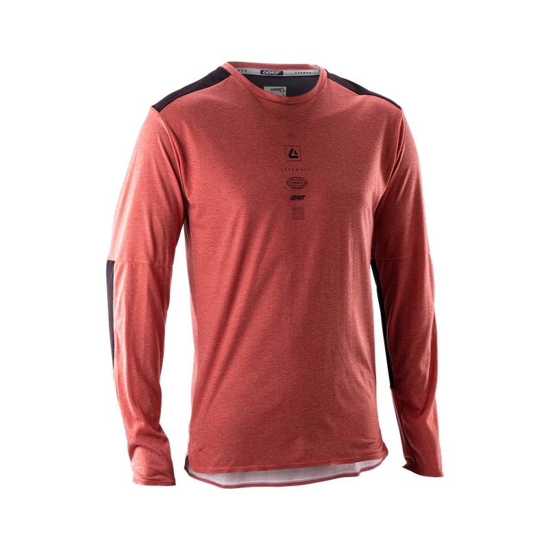 Maglia MTB A Maniche Lunghe Trail 4.0 Dusty Red Taglia XS