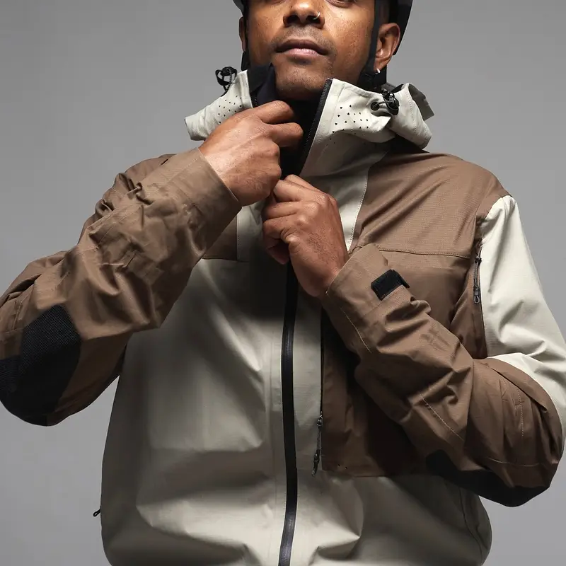 Giacca Antipioggia MTB HydraDri 5.0 Loam Brown Taglia XS #2