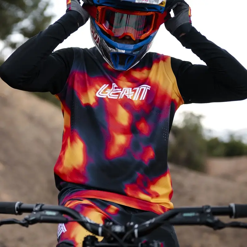 Camiseta de MTB Manga Larga Gravity 8.0 Heatmap Rojo Talla M #2