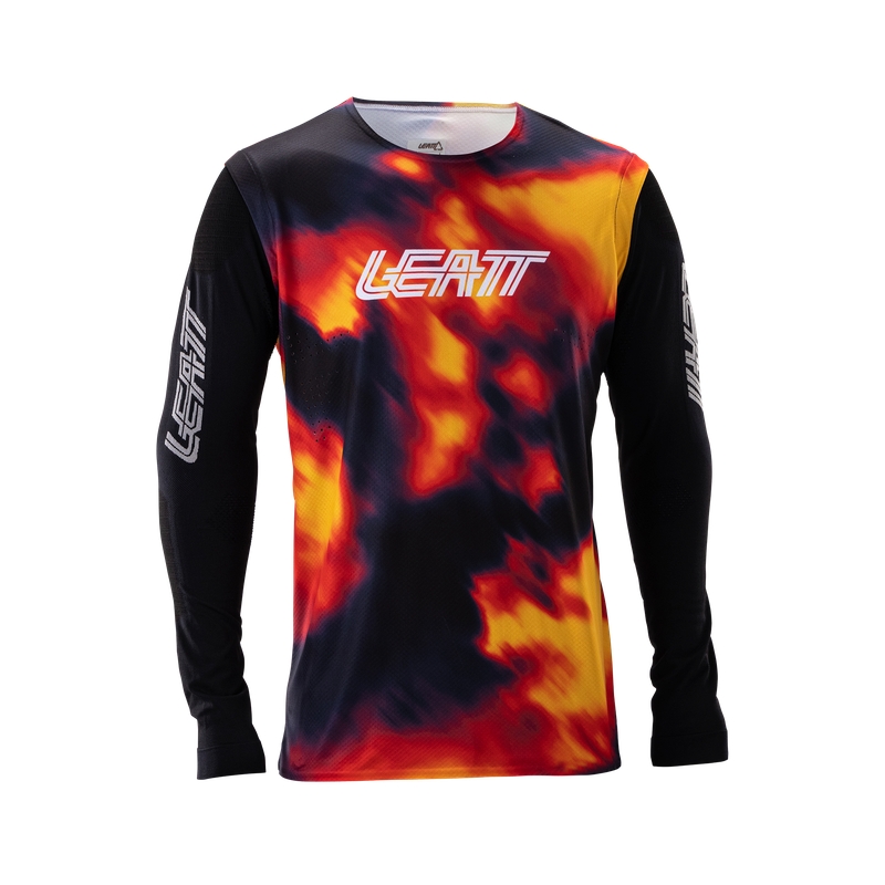 Camiseta de MTB Manga Larga Gravity 8.0 Heatmap Rojo Talla XL