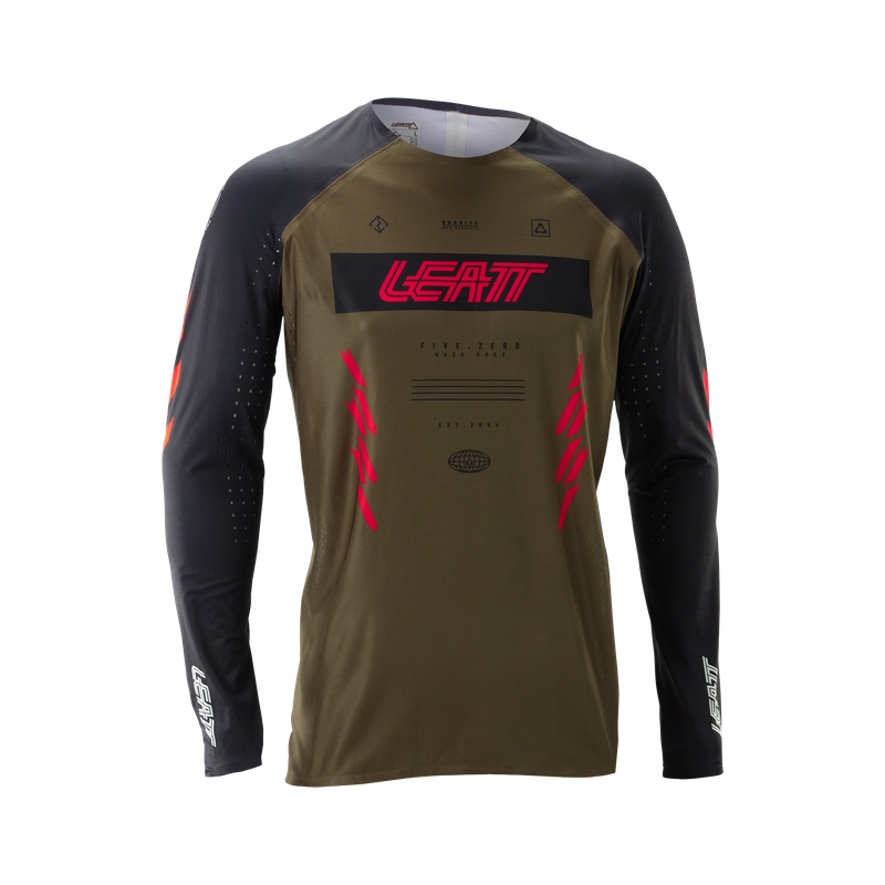 Camisola MTB de Manga Comprida Gravity 5.0 Race Marrom Tamanho 3XL