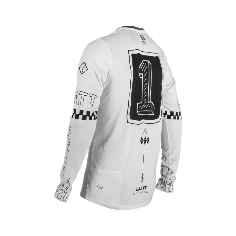 Maglia MTB A Maniche Lunghe Gravity 3.0 Cream White Taglia XS #1