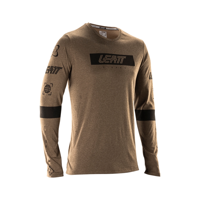 Maglia MTB A Maniche Lunghe Gravity 3.0 Loam Brown Taglia XS