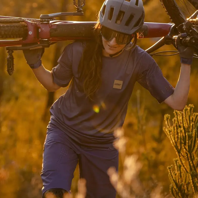 Maglia MTB A Maniche Corte Trail 3.0 Donna Cosmic Blue Taglia XS #5