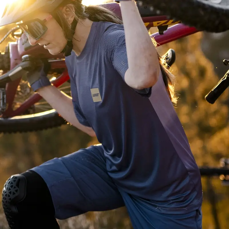 Maillot de VTT à Manches Courtes Trail 3.0 Femme Cosmic Bleu Taille L #4