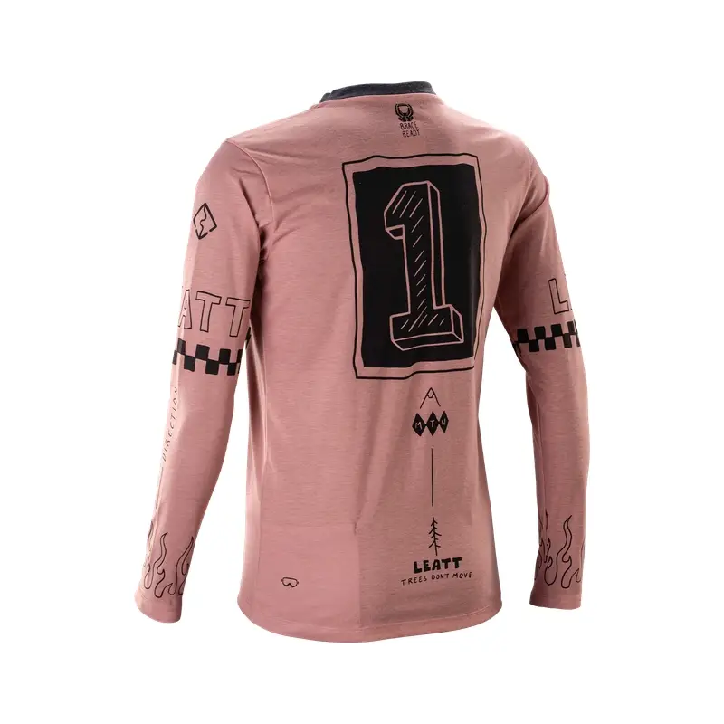 Maglia MTB A Maniche Lunghe Gravity 3.0 Donna Dusty Pink Taglia XS #1