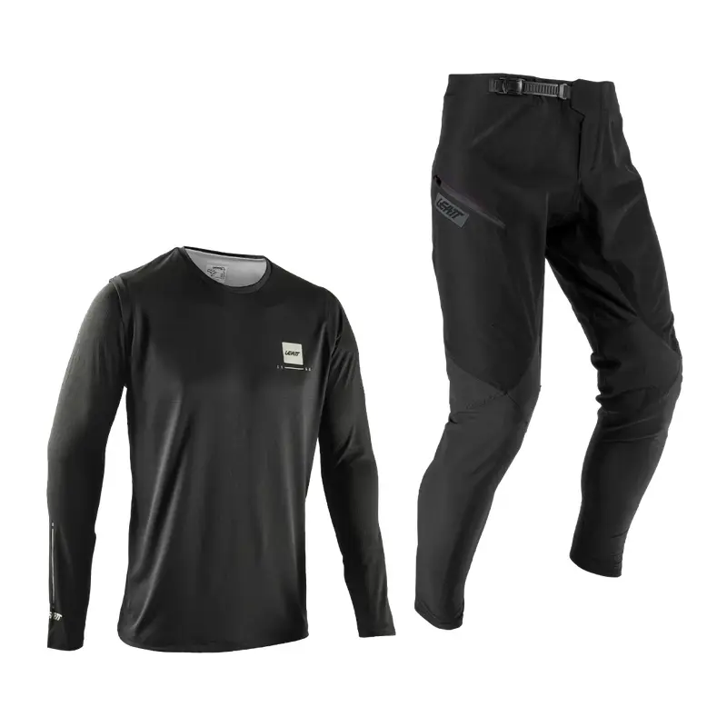 Ride Kit Maglia + Pantaloni MTB Gravity 1.0 Bambino Ghost Black Taglia M - image