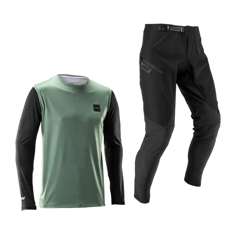 Ride Kit Maglia + Pantaloni MTB Gravity 1.0 Bambino Mist Green Taglia XXS - image