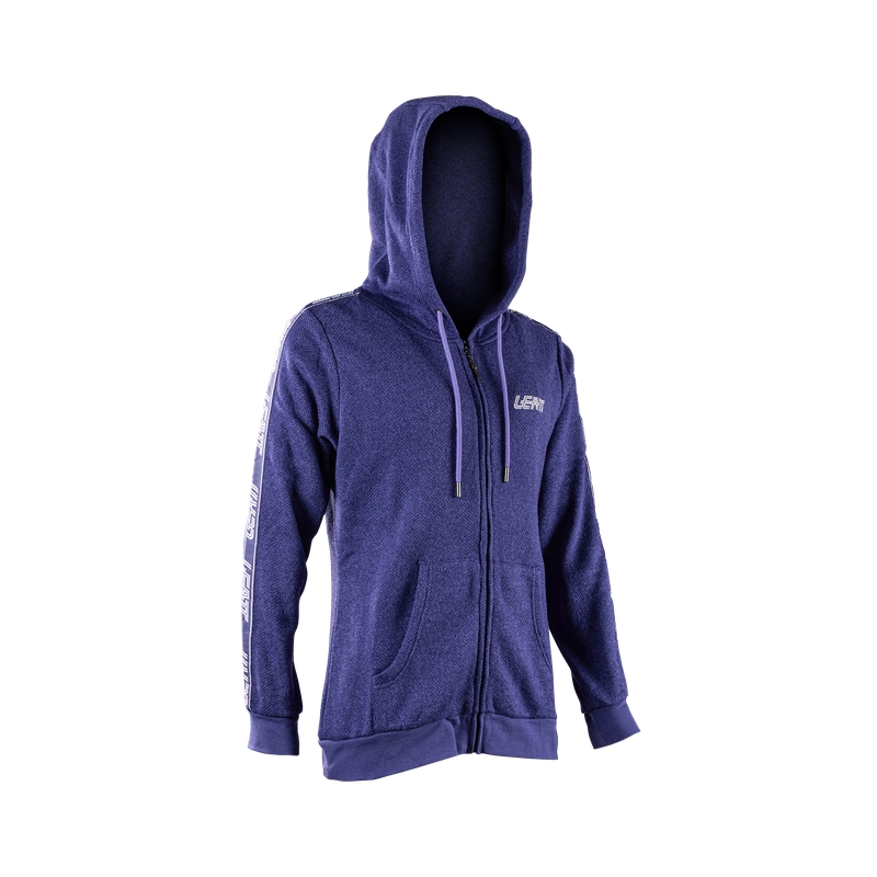 Felpa Con Cappuccio Zip Tech Donna Cosmic Blue Taglia XS