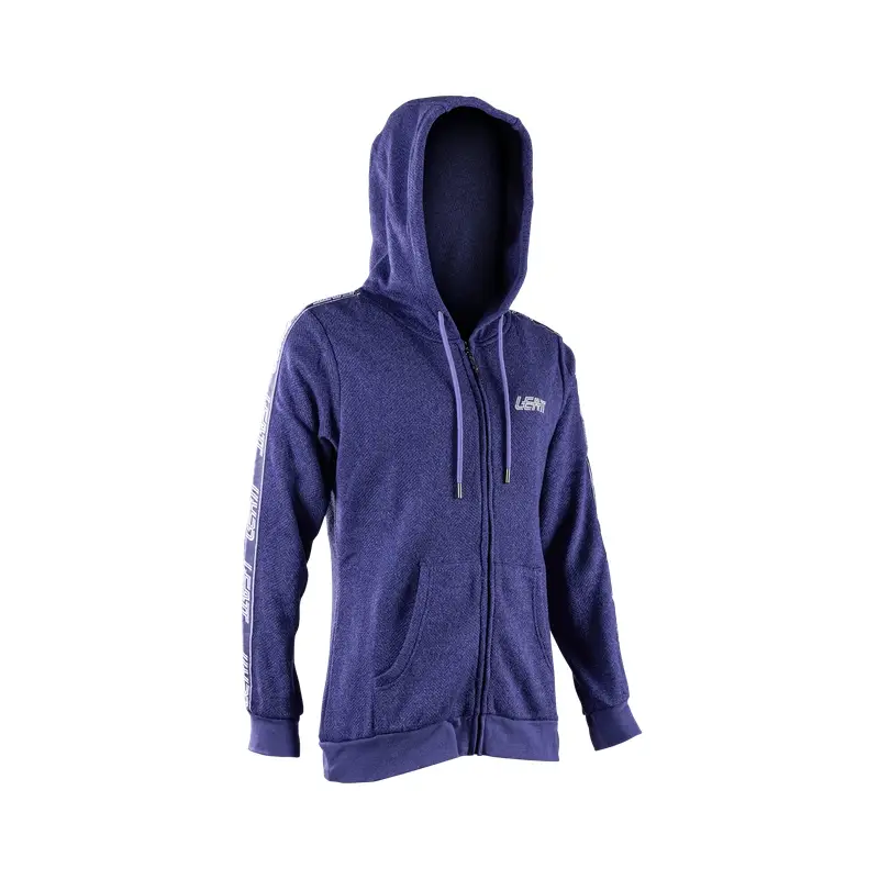 Felpa Con Cappuccio Zip Tech Donna Cosmic Blue Taglia XS - image