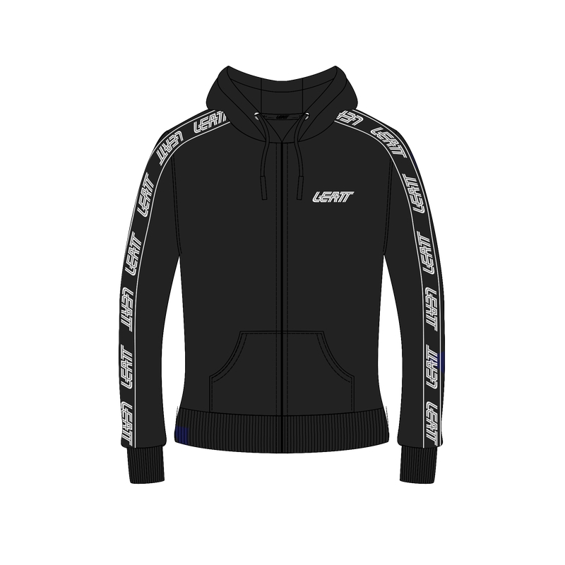 Felpa Con Cappuccio Zip Tech Donna Heather Black Taglia XS