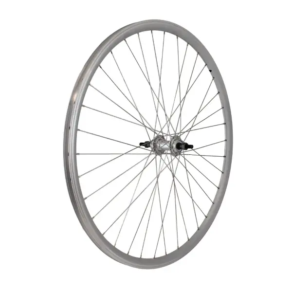 Rear Threaded Trekking Wheel I20 Rim 28'' 6/7v Silver - image