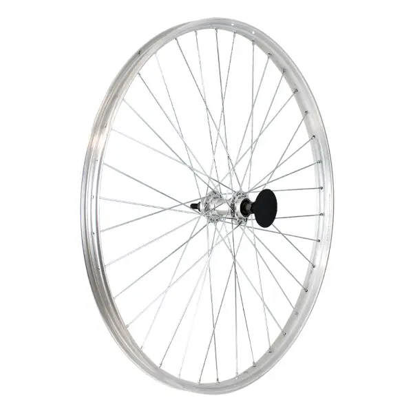 Ruota Posteriore A Filetto Tipo R 26x3/8 Perno 3/8 1v Argento - image