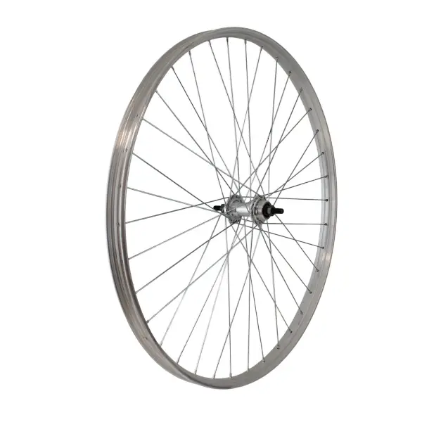 Ruota Posteriore A Filetto Tipo R 28x5/8 Perno 3/8 1v Argento - image