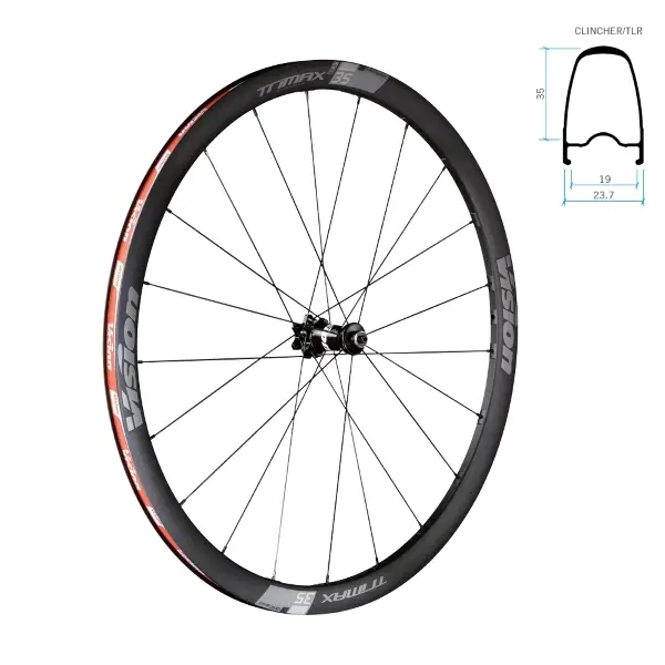 TRIMAX 35 Disc Brake Tubeless TubeLess Ready Center Lock, Bodice Sha 11v A0 #2
