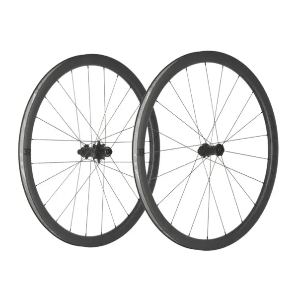 Coppia Ruote Metron 37 SL Carbon C21 700x21 TLR pp12/100-12/142 Shimano HG 11v Nero - image