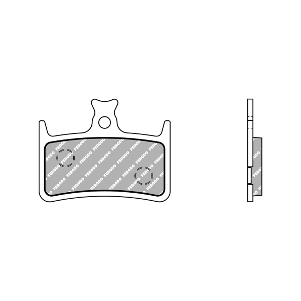 Totas de freno E4 Semimetallic Hope E4, carreras, 1 set
