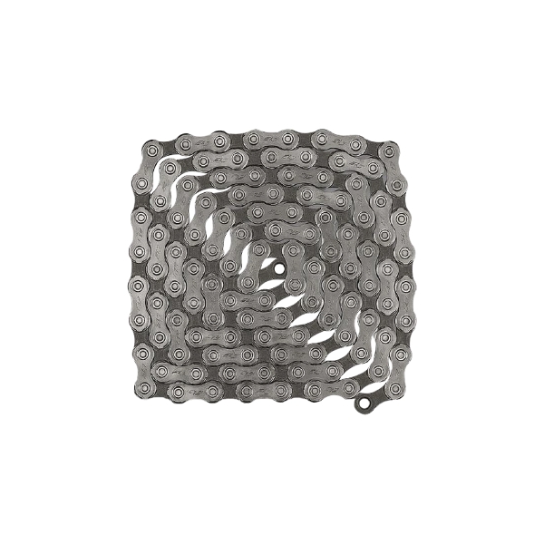 Record Chain 13v 113 Links with Missing Link Silver Gray
