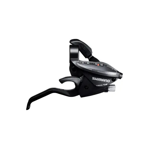 Control integrado de la caja de cambios + freno Altus EF500 8V, derecha, collar, con pantalla, negro - image