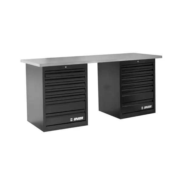 Banco Lavoro Tech Bench 990TB2 con Doppia Cassettiera 2m - image
