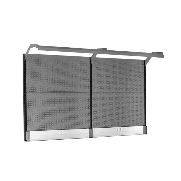 Schienale 2m con Luci e Supporto Prese 990BP - image