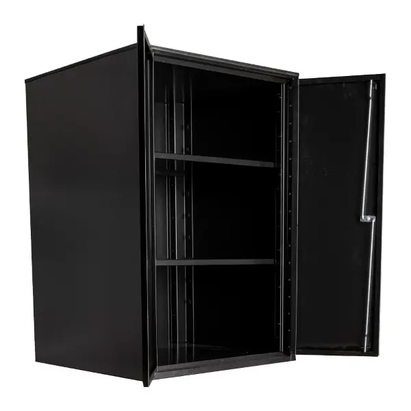 Armadio Basso con Ante e Scaffali 949.1-BLACK Altezza 1.02m - image