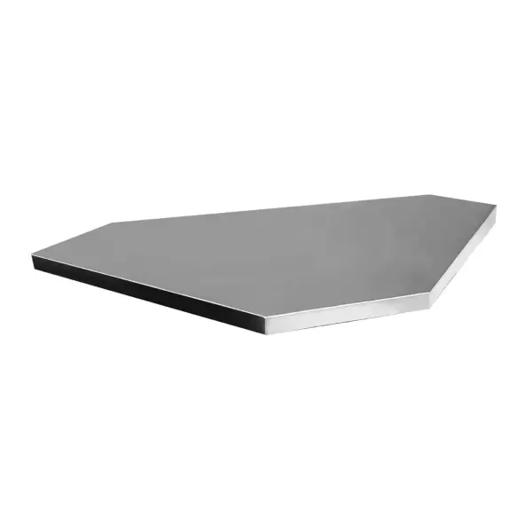 Piano Angolare in Legno e Acciaio Inox 990TW1-SST - image