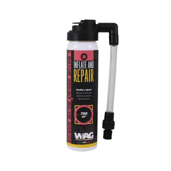 Infla y Repara 75ml con Adaptador para Válvulas Presta/Schrader/Regina - image