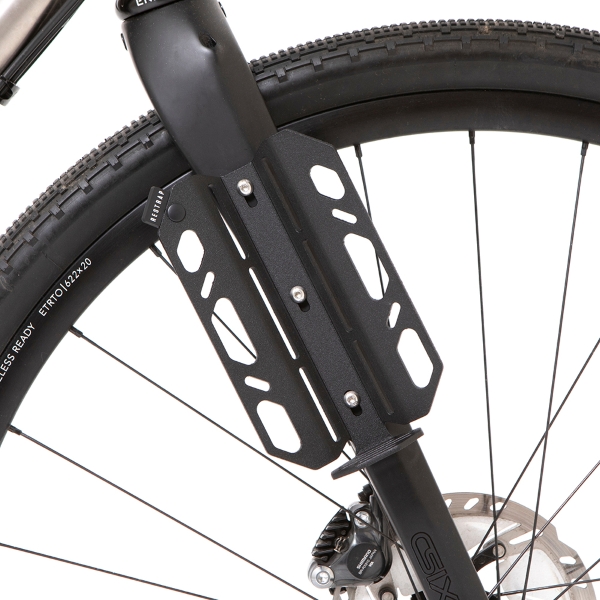 Portaequipajes delantero para potencias de horquilla con jaula de transporte