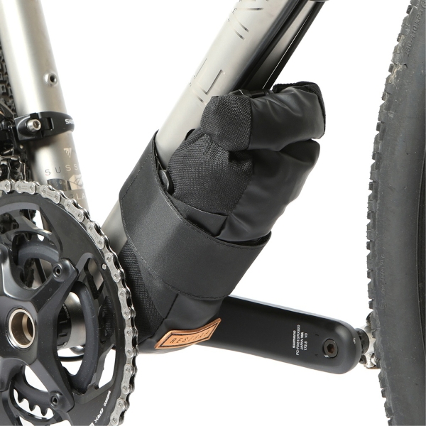 Bikepacking-Rahmentasche Downtube 1,2L Schwarz
