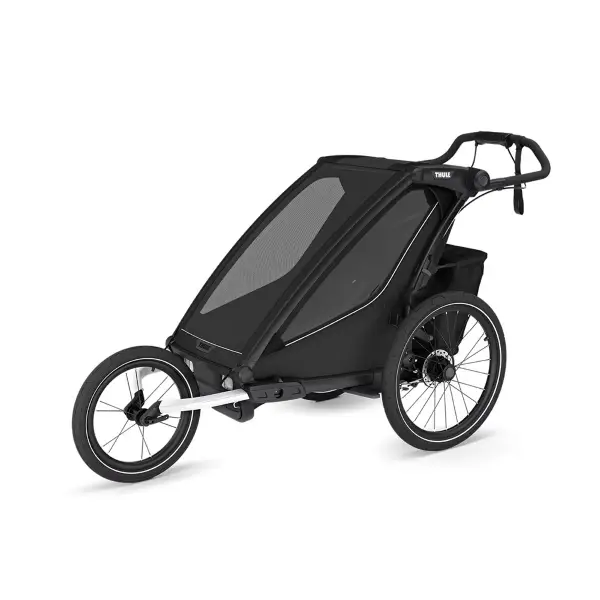 Carrellino Porta Bimbi Multisport E Passeggino Thule Chariot Sport 2 Single Black - image