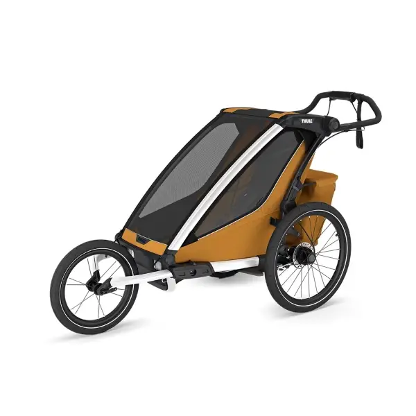 Carrellino Porta Bimbi Multisport E Passeggino Thule Chariot Sport 2 Single Natural Gold - image