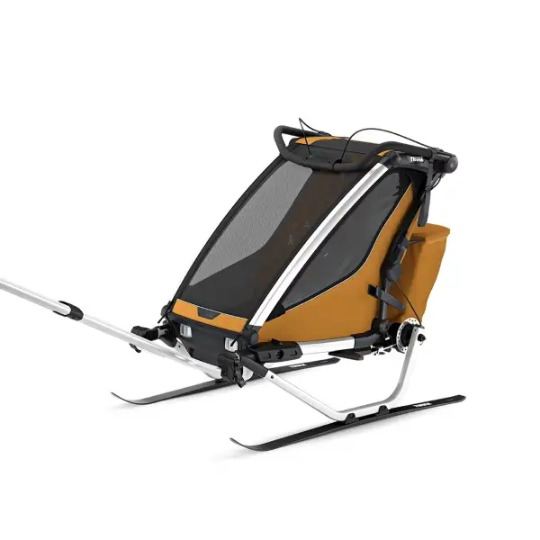 Carrellino Porta Bimbi Multisport E Passeggino Thule Chariot Sport 2 Single Natural Gold #2