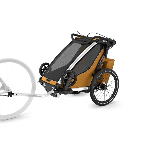 Carrellino Porta Bimbi Multisport E Passeggino Thule Chariot Sport 2 Single Natural Gold #4