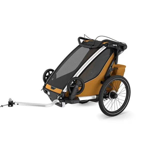 Carrellino Porta Bimbi Multisport E Passeggino Thule Chariot Sport 2 Single Natural Gold #5