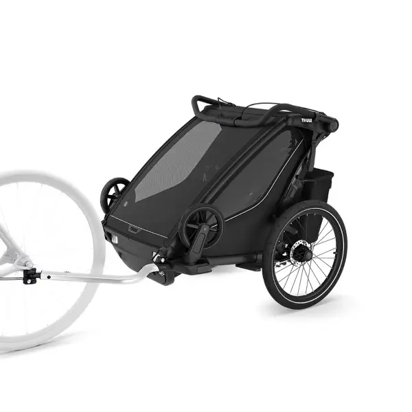 Carrellino Porta Bimbi Multisport E Passeggino Thule Chariot Sport 2 Double Black #1