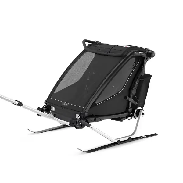 Carrellino Porta Bimbi Multisport E Passeggino Thule Chariot Sport 2 Double Black #5