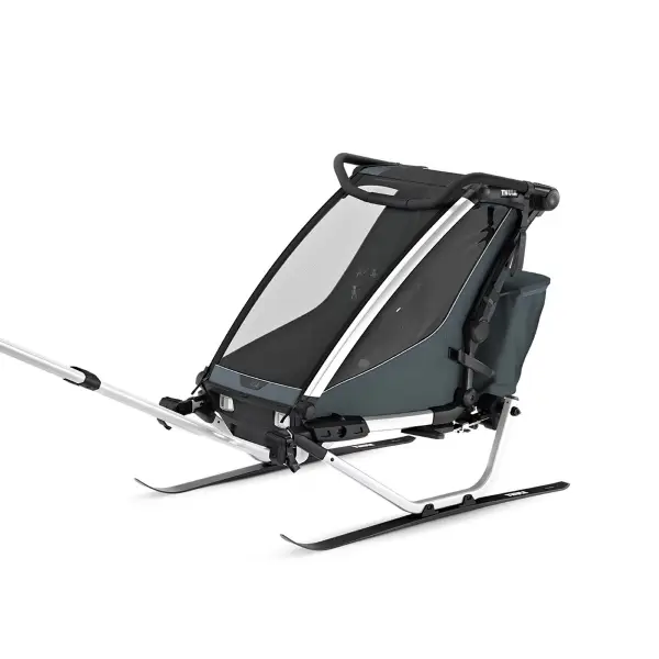 Carrellino Porta Bimbi Multisport E Passeggino Thule Chariot Cross 2 Single Dark Slate #1