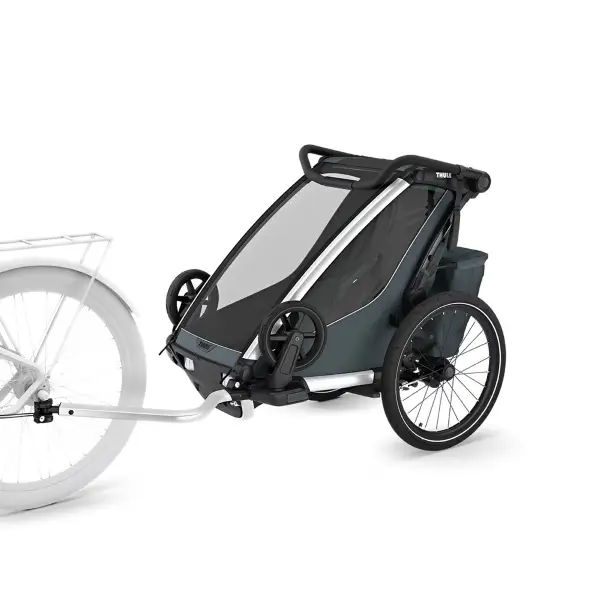 Carrellino Porta Bimbi Multisport E Passeggino Thule Chariot Cross 2 Single Dark Slate #5